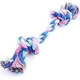 Vi.yo Haustier Hund geflochtene Baumwollseil Chew Spielzeug dauerhafte Knoten Seil wie Knochen für kleine Hunde Zähne Reinigung size 28cm