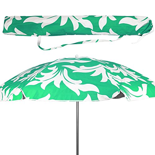 Preisvergleich Produktbild Balkonschirm - Gartenschirm - Sonnenschirm Flower 176cm mit Farbauswahl (grün)