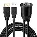 Produktbild BEESCLOVER USB 2.0 und HDMI Verlängerungskabel USB HDMI Stecker auf USB HDMI Buchse für USB HDMI Gerät Panel Unterputz Kabel 1 Meter