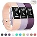 Produktbild Gogoings für Fitbit Charge 2 Armband Original - Luxus Silikon Fitbit Ersetzerband Fitness Armbänder Damen Herren Verstellbares Uhrenarmband für Fitbit Charge 2 Zubehör (Groß)