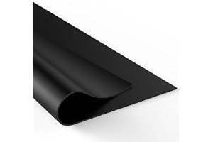 COYOUCO Neopren gummiplåt, gummiplåt, 500X500mm, 1-10mm tjocklek, för DIY packningar, dynor, tätningar, golv, dämpning av anti-vibration, anti-slip,1mm