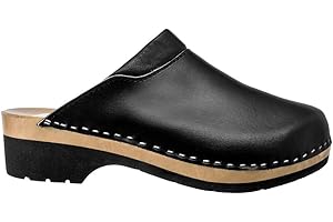 ESTRO Sabots Femme en Cuir Chaussures Hôpital Mules Femmes Sabots Orthopédiques CDL02