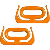 2 Supporti Per Maniglie Borsa Della Spesa - Portaoggetti Fino A 45kg, Nero - Foto 5