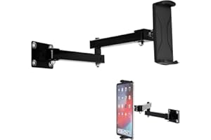 Zimoer Tablet Swivel Wall Mount, Mobile Phone Holder, 4-13 Inch Devices, Compatible for Switch, Kindle, iPhone, iPad