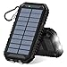 Produktbild ADDTOP Solar Powerbank 15000mAh Tragbare Solar Ladegerät mit 2-Port 4,8 A Output Wasserdicht Externer Akku für iPhone, iPad, Samsung Galaxy, HTC, Motorola, LG und weiter
