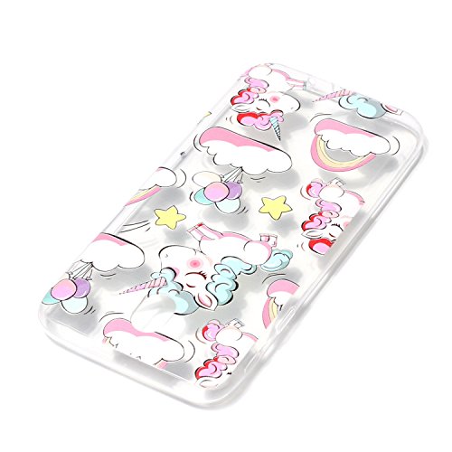Cover para Samsung Galaxy J7 2017  Versi  n Europea    CHcase vid de la flor Transparente TPU Silicona Suave Funda Case Tapa Caso Parachoques Carcasa Cubierta para Samsung Galaxy J7 2017  Versi  n Europea  -Unicorn and Balloon
