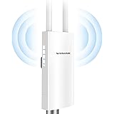 Ripetitore WiFi Esterno, WiFi Extender Esterno 1200Mbps Dual Band 5GHz & 2.4GHz Outdoor Access Point Esterno WiFi con 48V PoE