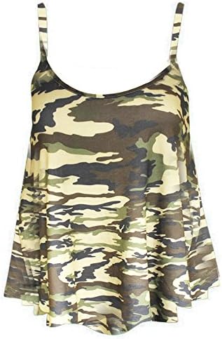 New Ladies Womens Plus Size Printed Sleeveless Swing Vest Strappy Flared CAMI Tops Dresses 8-26
