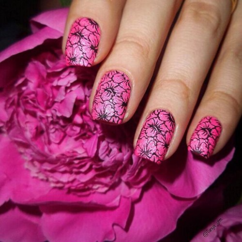 Born Pretty Nagel Schablone Nail Art Stamp Platte 12,5 x 6,5 cm BP-L029 - 4