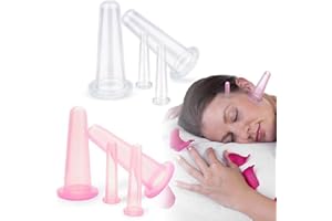 Facial Cupping Therapy Set,Yueser 8pcs Silicone Face and Eye Cupping Massage Anti Cellulite Massage Cup for Home Spa Health Care Body Pain Relief Body Massage and Reduce Lines Wrinkles