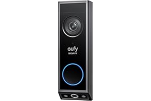 eufy Security Video Doorbell E340, caméra à Double Objectif avec Protection des Colis, Vision 2K Full HD et Vision Nocturne en Couleur, Carillon sans Fil, Stockage Local Extensible jusqu'à 128 Go