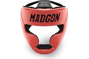 ‎MADGON MADGON Premium Kopfschutz, Boxhelm mit Perfekter Sicht und maximalem Schutz, Gesichtsschutz für Kampfsport, MMA, Boxen, Kickboxen & Sparring
