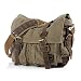 Produktbild Jonon Vintage Military Men Canvas Umhängetasche für 13.3-17 Laptop (Größe 17.3", Grün)