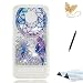 Produktbild TOUCASA Moto Z3 Play Handyhülle,Moto Z3 Play Hülle, Transparent Flüssig Bewegende Treibsand Silikon TPU,Glitzer Quicksand Kratzfestes Schutzhülle Flüssig Hülle für Moto Z3 Play(Silberner Traumfänger)