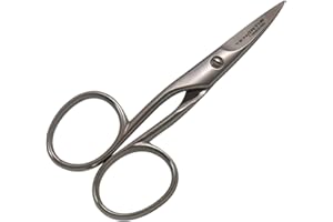 Tenartis 126 Forbicine per Unghie per Mancini con Lame Curve e Custodia in PVC - Made in Italy