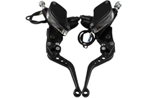 Asudaro Embrayage de frein, levier de frein hydraulique, levier poignée réglable embrayage hydraulique pompe de frein maître-cylindre moto course VTT vélo vtt universel