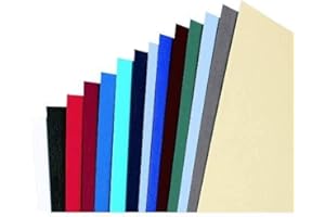 REXEL GBC A4 250 GSM Leatherboard Window Binding Covers - Blue
