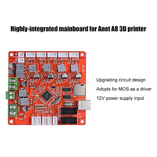Aibecy 3D Drucker Mainboard Hauptplatine Motherboard, 12V LCD Steuerplatine Steuern Brett mit USB Anschluss für A8 DIY Selbstmontage 3D Desktop Printer RepRap Prusa i3 Kit - 3