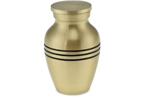 Cherished Urns Polurrian Keepsake Classic Brushed Bronze Adult Cremation Urn