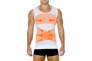 Casey Kevin Compressione Uomo Shapewear Canotta Contenitiva Snellente Intimo Modellante Dimagrante Fascia Pancia Sportivo Fitness Canottiera Canottiere Intimo Elasticizzato