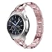 Produktbild Javpoo Zubehör Bänder kompatibel Samsung Gear S3, Crystal Strass Edelstahl Watch Band Gurt Ersatz Armbänder kompatibel Samsung Gear S3 Smartwatch