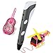 Price comparison product image SOYAN Intelligent 3D Pen for Kids and Adults, Come with ABS Filament Sample and Drawing Templates(Grey)