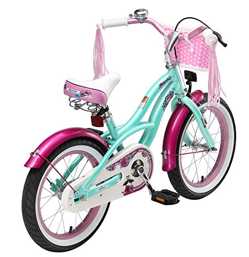 BIKESTAR® Premium Design Kinderfahrrad für coole Kids ab 4 Jahren ★ 16er Deluxe Cruiser Edition ★ Pepper Mint - 4