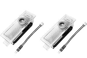 MeYuxg 2pcs Car Door Projector Lights, LED Light Logo Welcome Light Compatible for 1/2/3/5/6/7/8/X1/X2/X3/X4/X5/X6/X7/M/GT Series