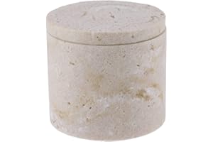 Tendance - Wattebox aus polyresin in travertinoptik - natürlich