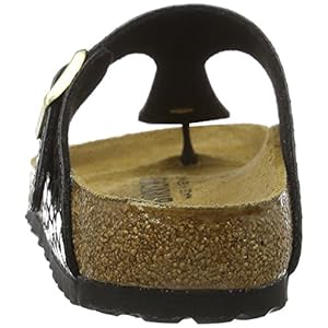 Birkenstock GIZEH Birko-Flor, Women's Flip Flops, Multicolor (Shiny Snake Black Multi), 4.5 UK (37 EU)