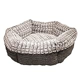 Rosewood 40 Winks Tweed/Plush Bed, 19 Inch