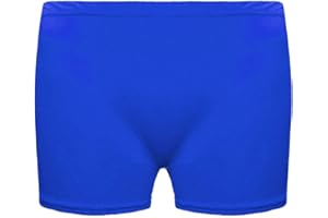 21Fashion Womens Children’s Gymnastics Gym Lycra Cotton Dance Girls Stretch Neon Shorts Hot Pants