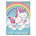 Produktbild Einhorn Adventskalender mit Einhorn Geschenkanhänger zum ausschneiden (65g)