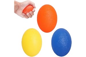 Xelparuc Stress Balls for Adults and Kids , 3 Pcs Hand Grip Strength Trainer , Finger and Grip Strengthening Therapy Stress Balls for Arthritis Therapy , Sensory Stimulation , Stress Relief