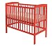 Kinder Valley Kai Baby Cot - RED Suitable From Birth up to 3 years
