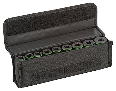 Bosch 2608551101 Set de 9 Douilles adaptables 75 mm 1/2-Inch 10/11/13/17/19/21/22/24/27 mm