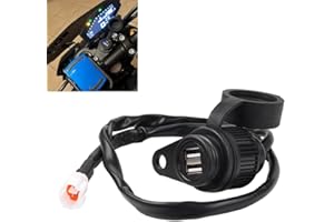 MOQIAOSEIKO Adaptador convertidor de Enchufe de Cargador USB Doble Cargadores de baterías para Motocicleta para Yamaha MT07 MT09 MT-07 MT-09 FZ-07 FZ-09 XSR700 XSR900 Tracer XSR 700 900 ABS SP GT