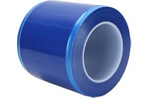 ‎YUYTE Barrier Film Blue, Tattoo Barrier Film Roll, 3,9 X 4,7 Zoll, 1200 Blatt Kunststoff-Absperrfilmband für Dental, Medizin, Tattoo (blau transparent)