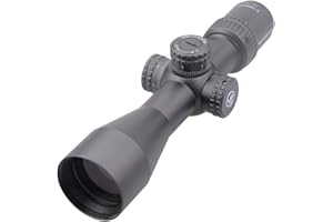 Vector Optics Veyron 3-12x44 First Focal Plane (FFP) Ultra Short Riflescope, 30mm Tube, 1/10 Mil per Click Adjustment, Turret Lock System, Free Mount Rings, Lens Caps, Honeycomb Sunshade