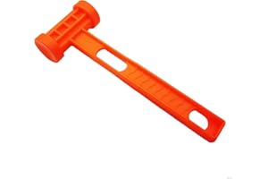 JEESHAN Mazo de plástico ligero para camping, tienda de campaña, martillo de estaca con agujero extractor, mazo multifuncional para tienda de campaña, mazo de clavijas portátil para acampar, toldo, tienda de