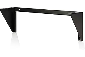 StarTech.com Staffa a parete 2U 19" per pannello patch verticale, Staffa per montaggio a rack in acciaio con hardware per apparecchiature di rete, server e dati da 19 pollici (RK219WALLV)