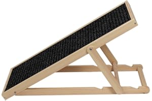 Holtaz Rampe pour Chien Rampe pour Chat escalier pour Chien pour Le lit ou Le canapé échelle en Bois Pliable pour Chien Petwalk Rampe pour Animaux avec Insert antidérapant