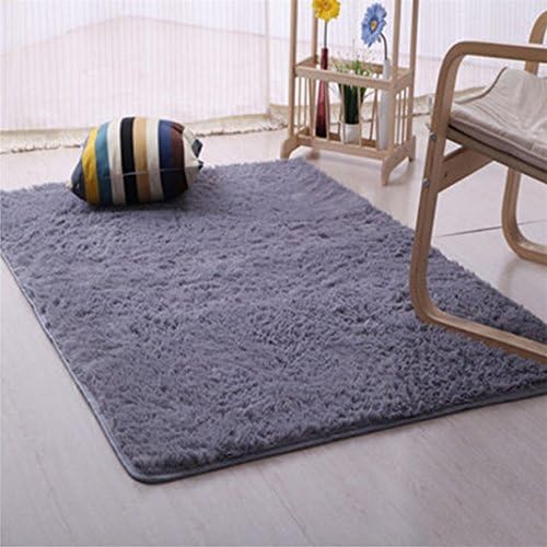 Bibabo25 Living Room Slip Resistant Carpet Plush Shaggy Soft Area Rug Door Floor Mat