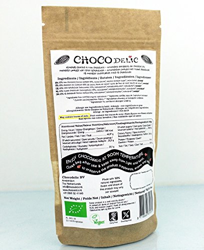 Preisvergleich Produktbild Chocodelic BV Schoko-Mandeln Bio, Roh 100g