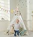 Produktbild DalosDream Tipi Spielzelt für Kinder-100% Natürliches Baumwollsegeltuch