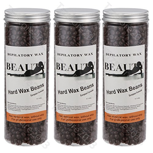 Anmas Home Chocolate No Strip Hair Removal Hard Wax Beans Depilatory for Man and Woman for Men & Women