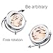 Makeup Mirror with 3X Magnification from AcerVea® - Professional Swivel mirror Best Compact Lighted Table Top Mirror with Stand- Double Sided Magnification with Soft LED Light for Bathroom, Vanity, Cosmetics - 3x AA Battery Operated , Illuminated and Adjustable - Improve Your Beauty Routine Today