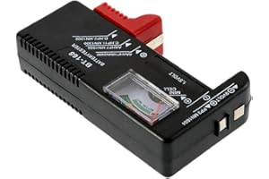 GAMMAEON Universal Battery Tester, Battery Checker for AAA AA C D 9V and 1.5V Button Cell Batteries, No Batteries Required, Household Battery Testers