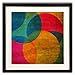 Graham & Brown Neon Circle Multi Colour Abrstract Framed Wall Art Picture 41-322