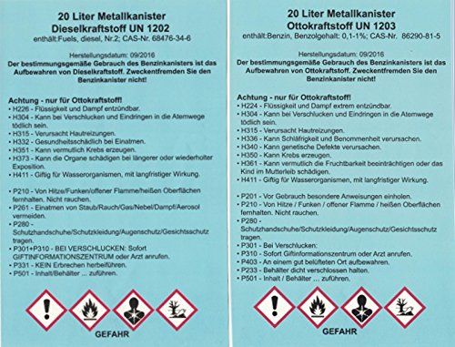 Metallkanister 20l Benzinkanister Camouflage + Ausgießer flexibel Baumarktplus Reservekanister Dieselkanister bleifrei bleihaltig Ölkanister Ethanolkanister Bundeswehr Tarnfarbe - 5